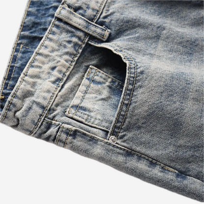 Washed Blue Flare Jeans