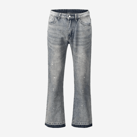 Washed Blue Flare Jeans